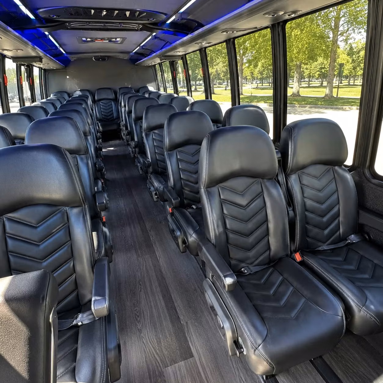 25 passenger minibus inside