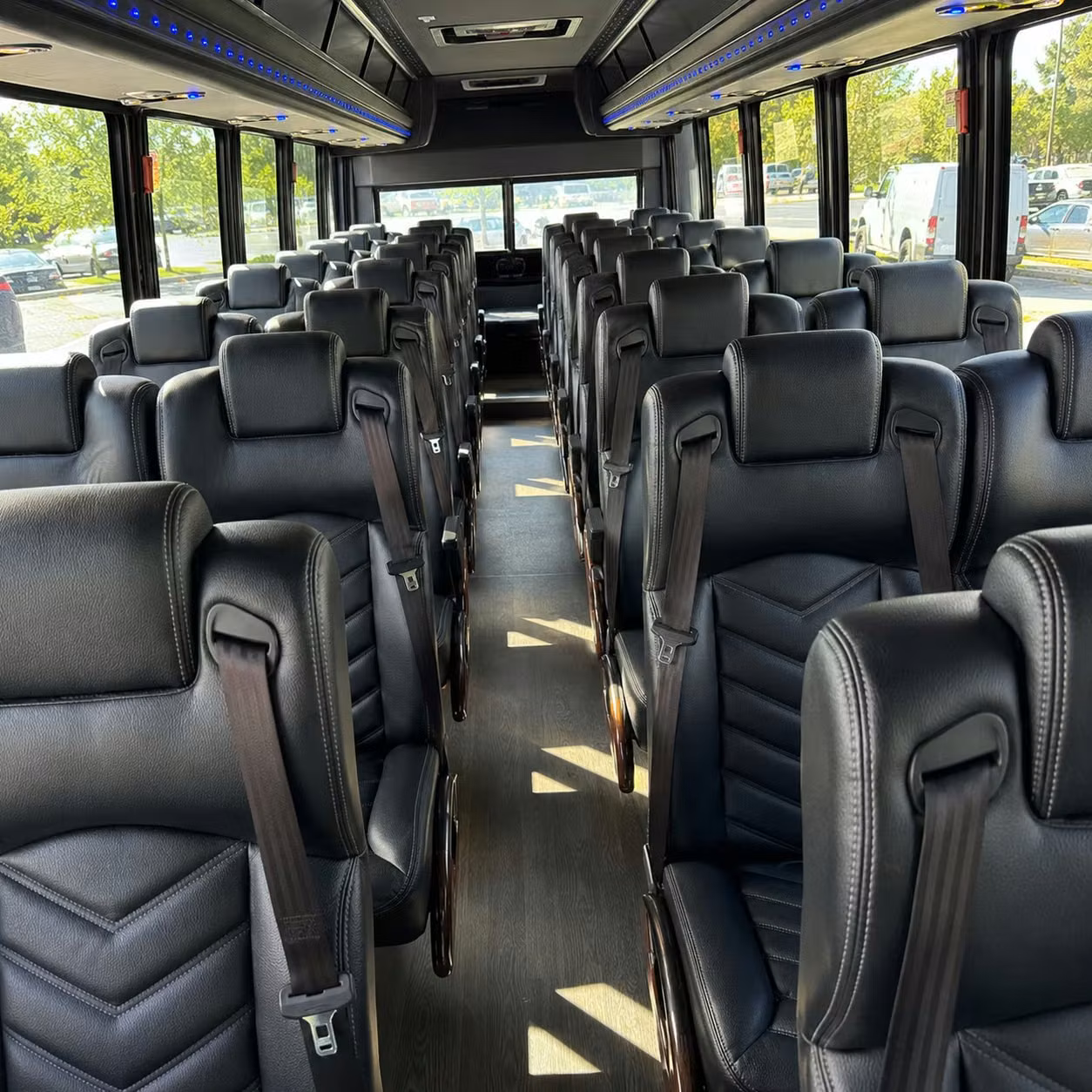 28 passenger minibus inside