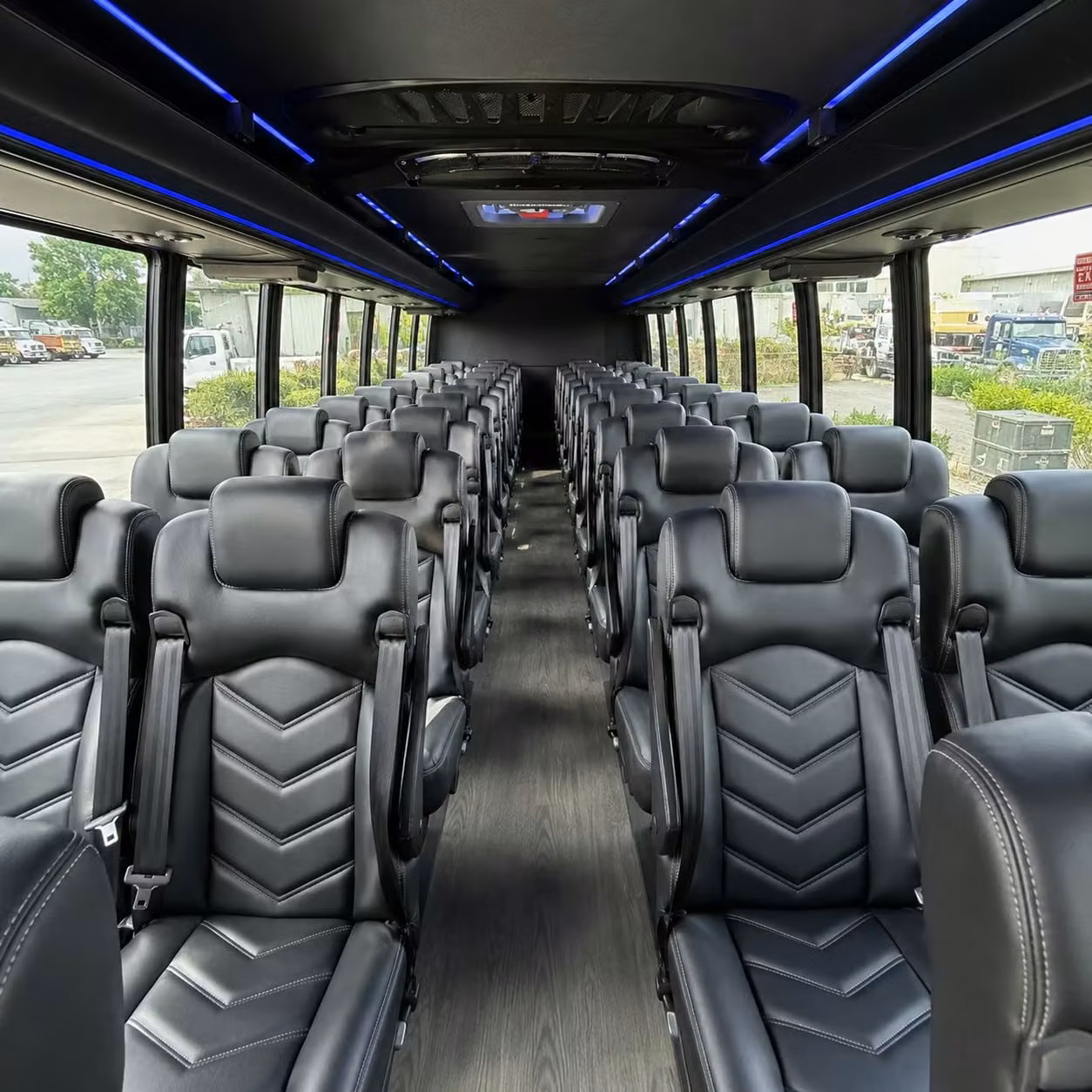 28 passenger minibus interior