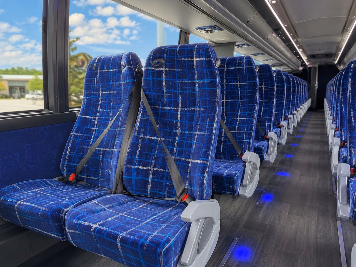 santa maria charter bus rental interior