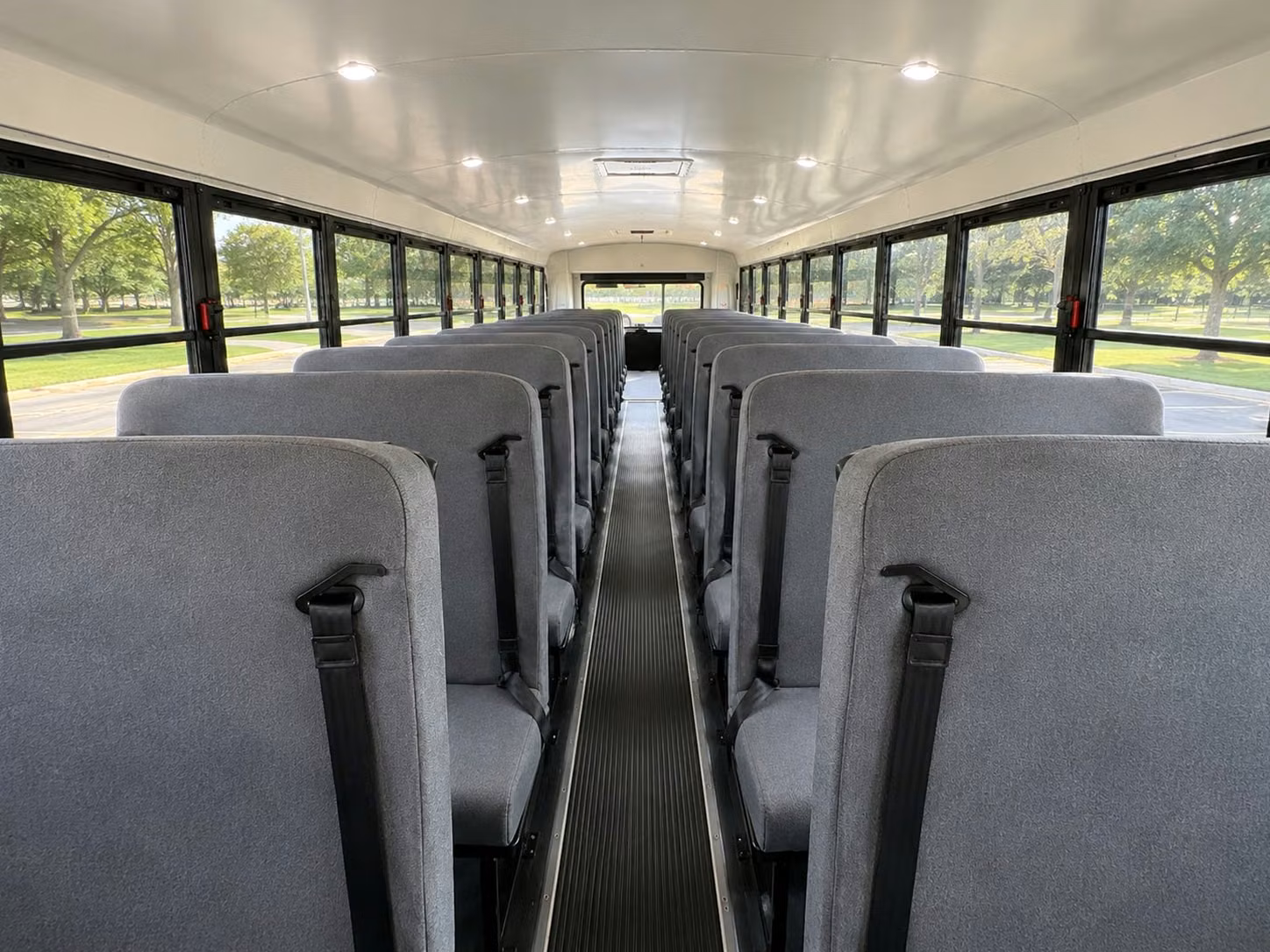 school bus interior