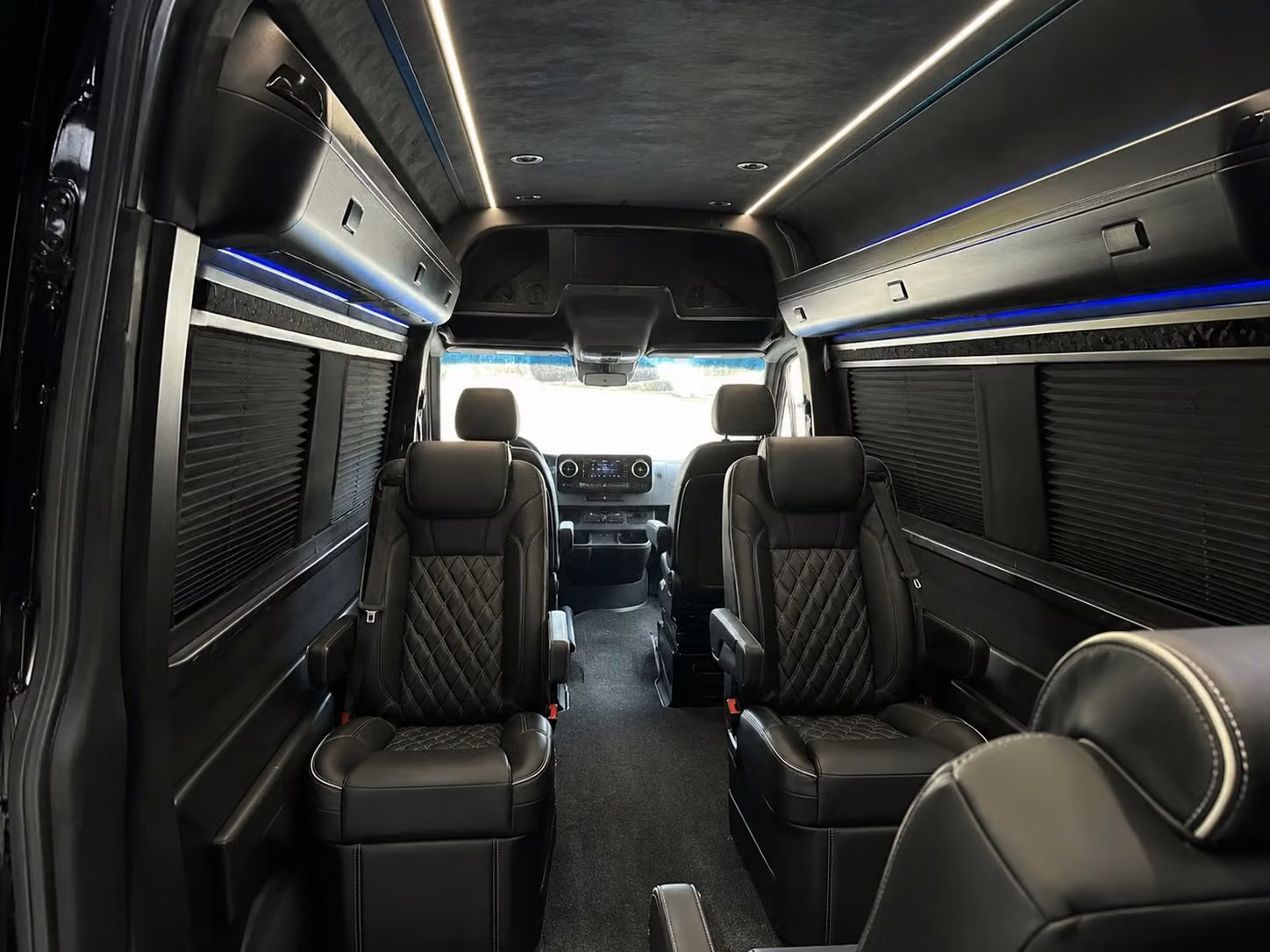 sprinter van with driver inside